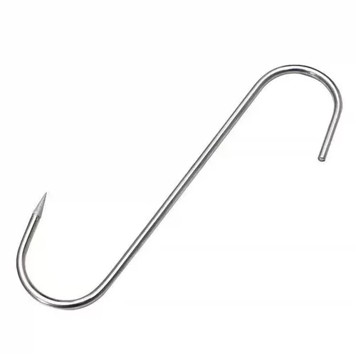 Крючок для бекона из нержавеющей стали S-образный крючок для копчения бекона, жареная утиная колбаса, свинина, заостренный крючок, толстый S-образный крючок, подвесной крючок для мяса