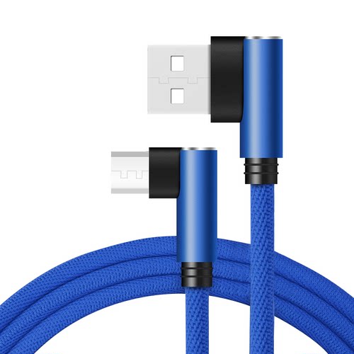 连意双弯头安卓快充数据线Micro USB充电宝适用于小米vivo华为OPPO荣耀闪充手机充电器线吃鸡王者游戏不档手 - 图3