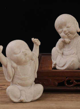 创意小和尚家居摆件工艺品客厅卧室装饰物K品酒柜玄关桌面布置摆