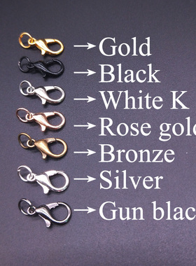 极速30Pcs Lfobster Clasp Hook and 100Pcs Open Circle Jump Ri
