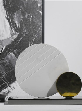 极速简约现代艺术创意软s装饰品金属屏风家居桌面摆件售楼处样板