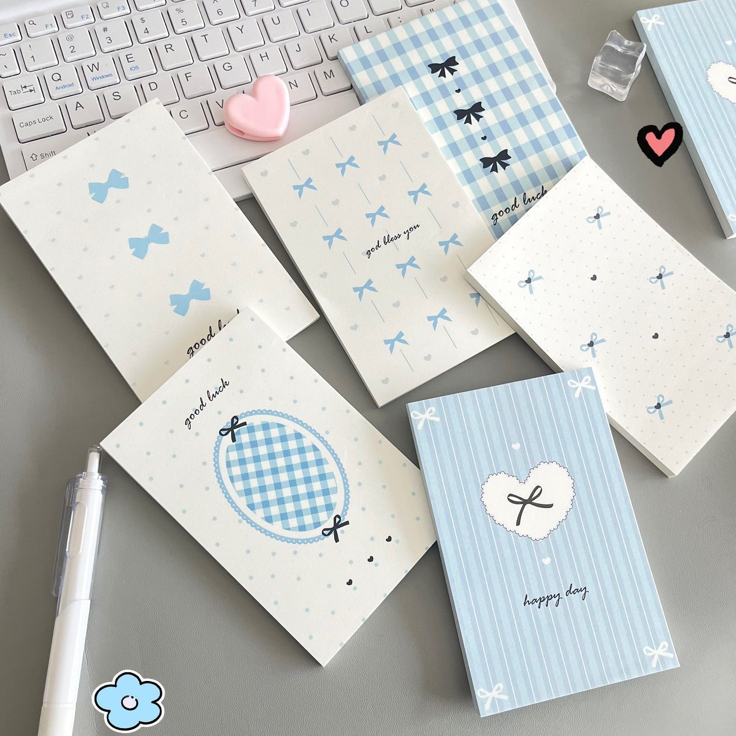Cartoon simple butterfly note decoration gift packaging out of packaging seal note pad