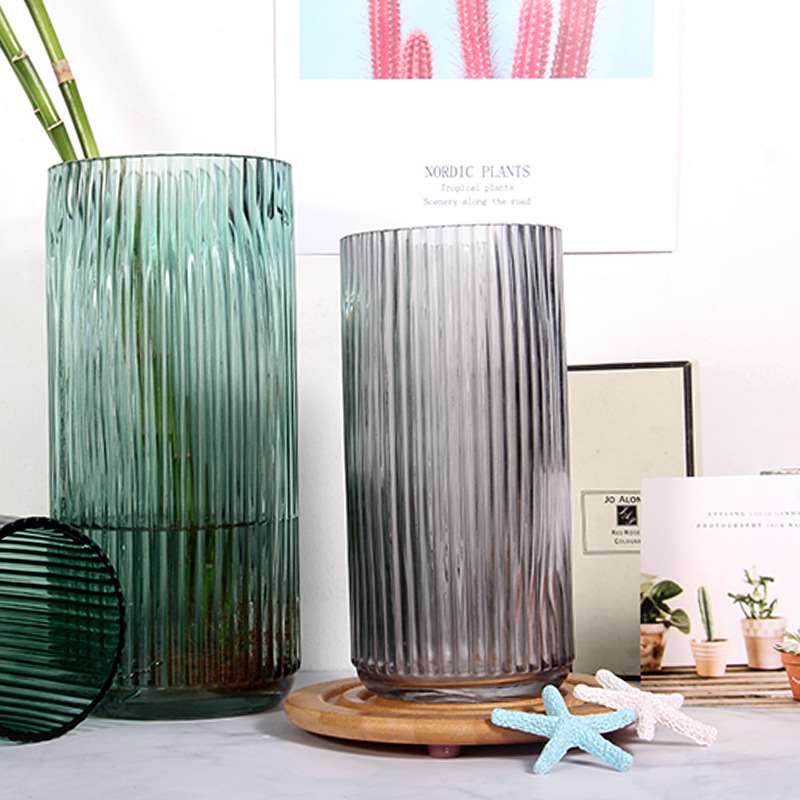 现货速发Simple vert striped moder vert striped vase cum-图0