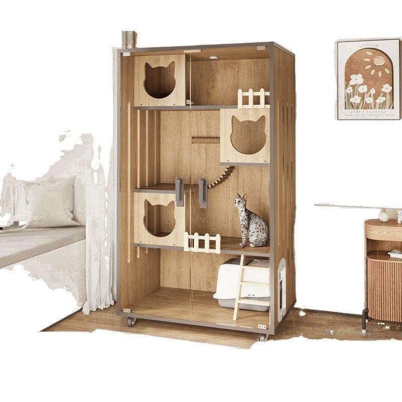 拉车套罩宠物柜猫笼子猫窝猫屋超大自由空间猫咪房子柜双层猫别墅,淘宝优惠券,粉丝福利购,淘宝优惠卷