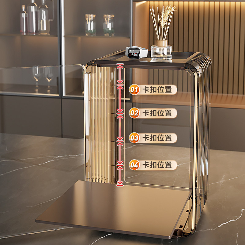 杯子收纳置物架茶杯茶具防尘水杯桌面置物柜杯架收纳盒储物展示盒