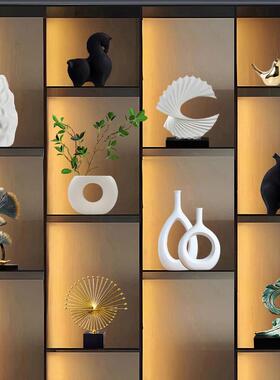 新中式摆件轻奢高档客厅酒柜家居装饰品创意电视柜办公室桌面摆设