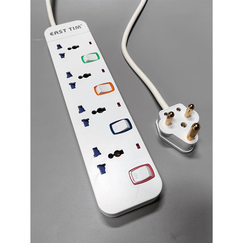 大小南非拖c板老式香港插座印度规排插BS546大功率15A插线板带USB - 图3