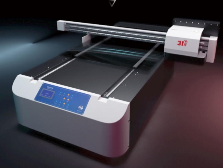 31DU-SX60小型uv平板打印机水晶标亚克力金属平面圆柱喷墨印刷机 - 图1