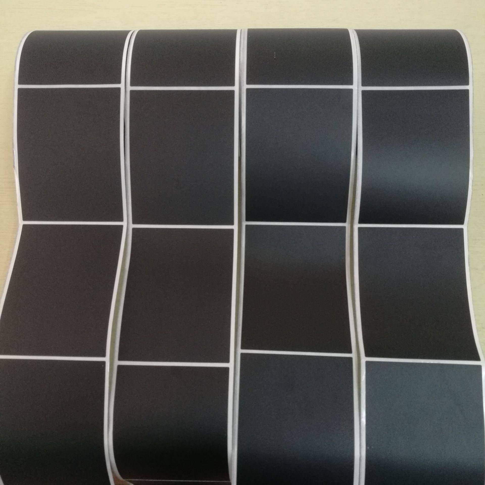 黑色不干胶标签贴纸黑色打印纸卷防伪打印机耐用背胶条形码 - 图2