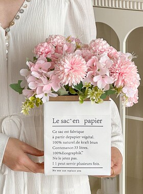 新品ins仿真花纸n袋装饰花束摆件客厅桌面家居室内摆设拍照道具玄