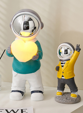 极速创意宇d航员小夜灯摆件玄关桌面卧室床头儿童房装饰品男孩生