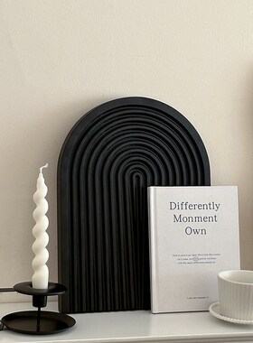 新品ins风创意不规p则木质黑色托盘装饰摆件桌面香薰托盘收纳拍照