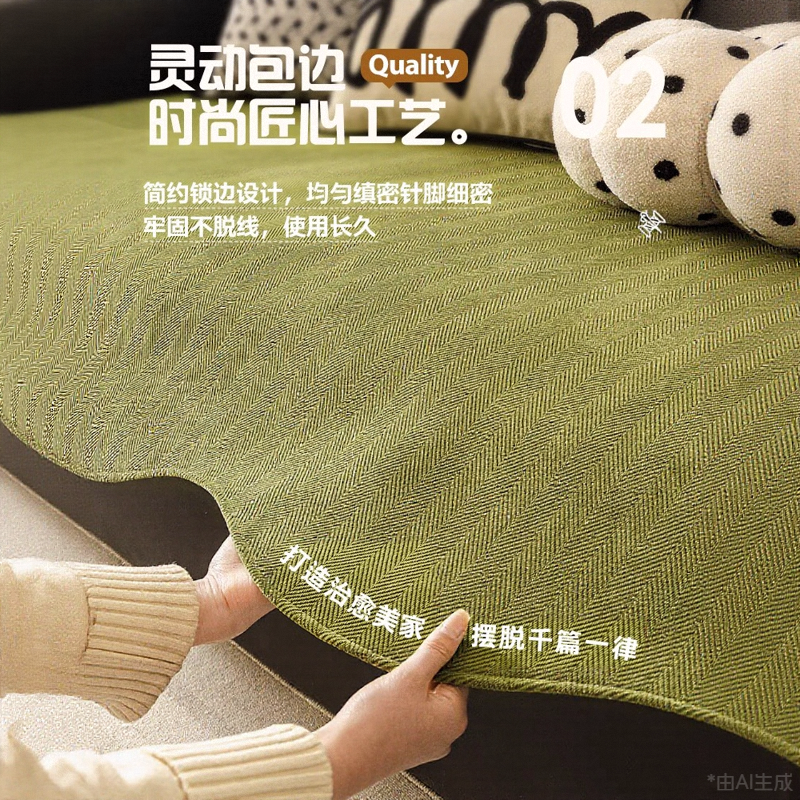 异形雪尼尔沙发垫2025新款四季通用不规则皮沙发坐垫子盖布巾套罩