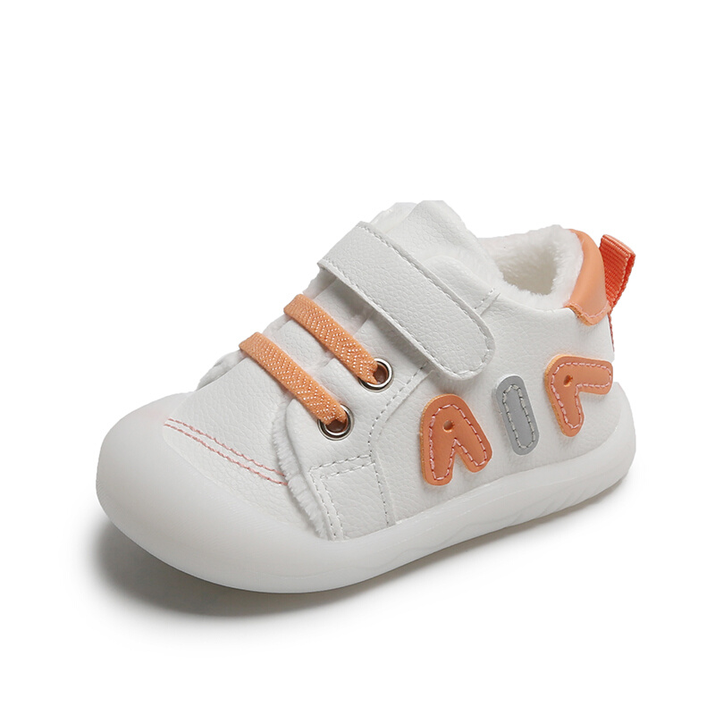 宝宝二棉鞋婴儿软底鞋男0-2岁1防滑学步鞋女冬季加绒加厚幼童鞋子