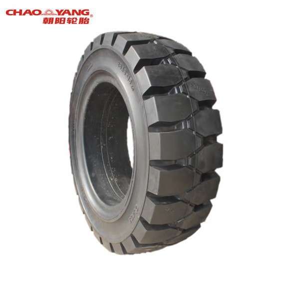 朝阳(ChaoYang) 7.00-9 斜交实心轮胎 CL403花纹叉车轮胎 - 图1