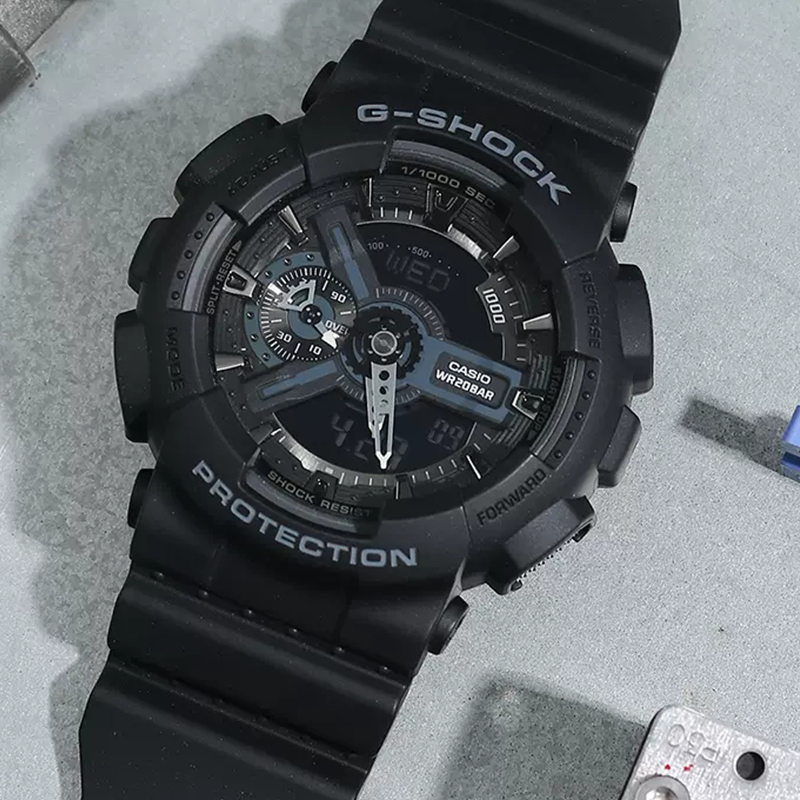 黑武士G-SHOCK运动防水黑暗之心限量电子表卡西欧手表男GA-110-1B