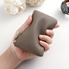 Real leather texture coin wallet for women with small and versatile leather zipper card bag key coin simple student thin and cute