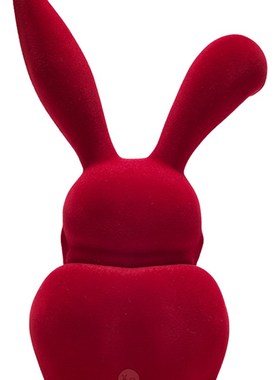 现代流行新时尚玻璃纤维加t绒兔比比新婚送礼新房 卧室 桌面艺术