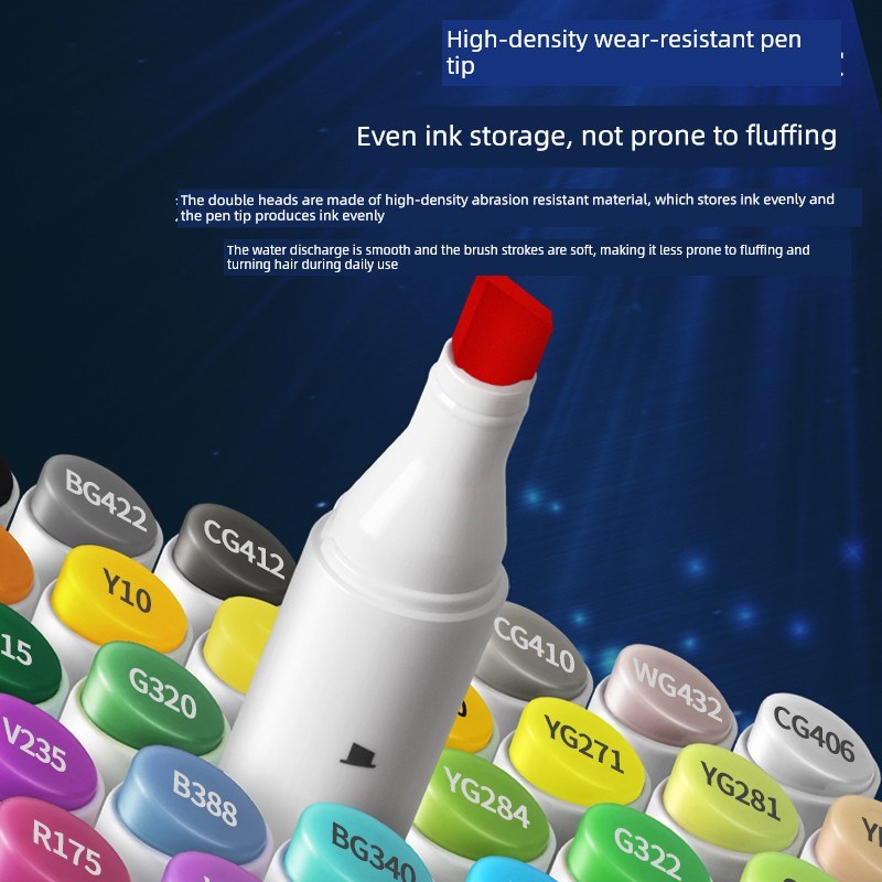 艾尔斯标记软头160色集手绘动画设计漫Q画双头酒精油基笔 - 图3