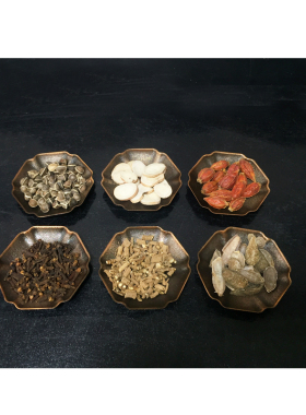 新中式复古茶g盘茶具组合套装厨房橱柜装饰品摆件样板房间软装配