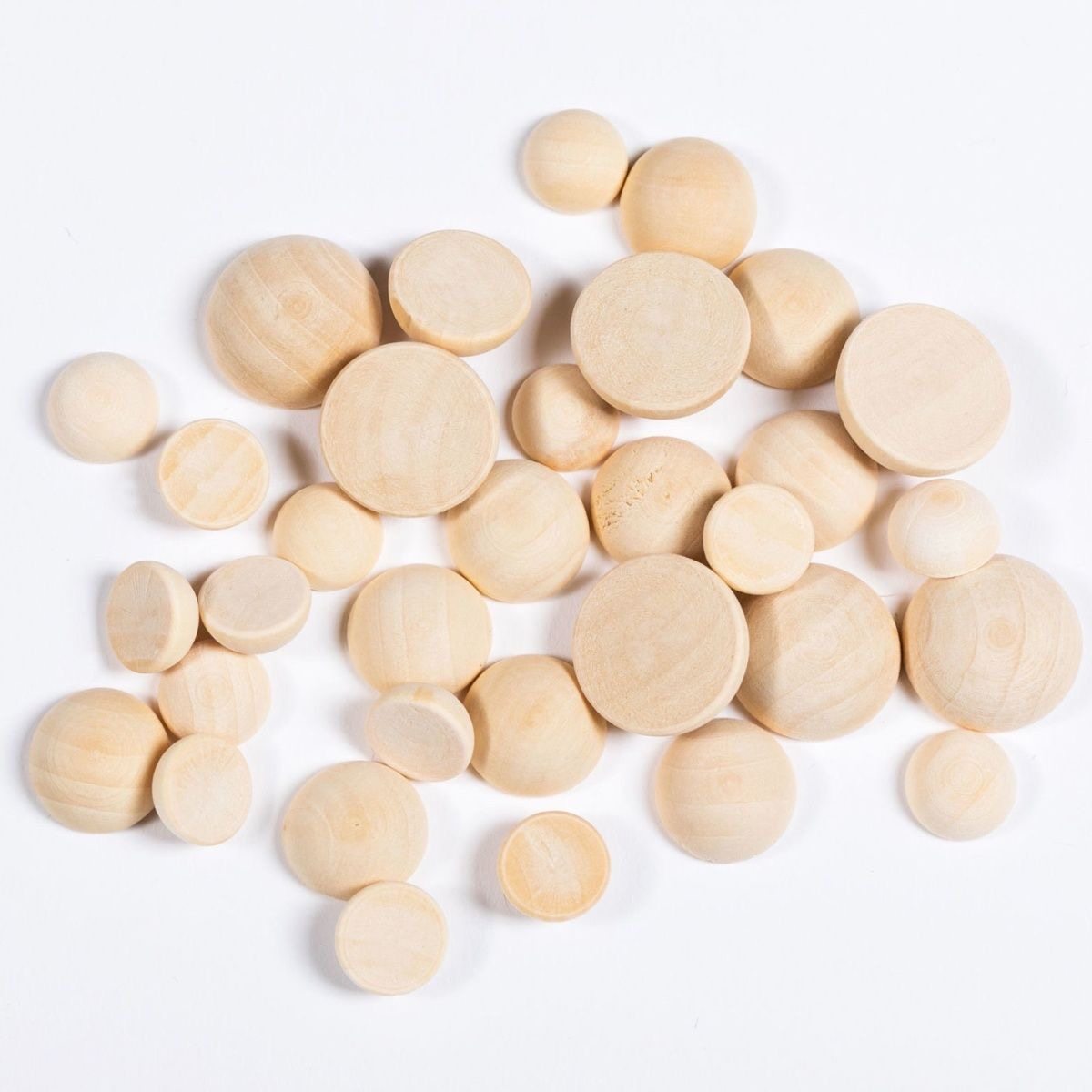 禾木原木半边木珠半圆球手工diy上色墙面抽屉贴圆纽配件蘑菇镜面,淘宝优惠券,粉丝福利购,淘宝优惠卷