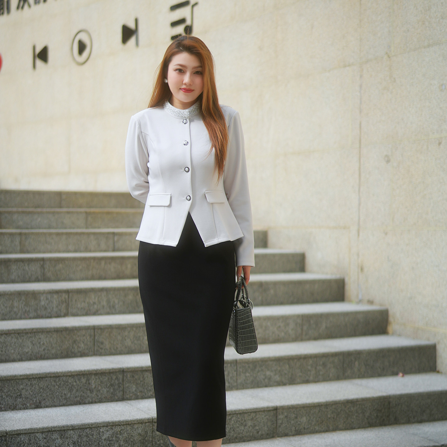 XYD71412/XYD71348贵气感精致大女主优雅风大码上衣半身裙两件套,淘宝优惠券,粉丝福利购,淘宝优惠卷