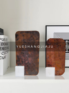 北欧创意家居现代玄关铜片复古艺术工艺品摆O饰客厅样板间软装饰