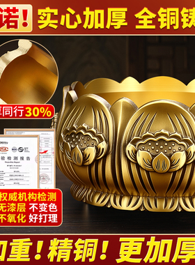 铜香炉供奉套装烛台果盘佛具用品