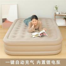Built-in plus high thickened inflatable bed double domestic air cushion bed linen filling bed cushion lunchtime folding bed to hit the ground floor