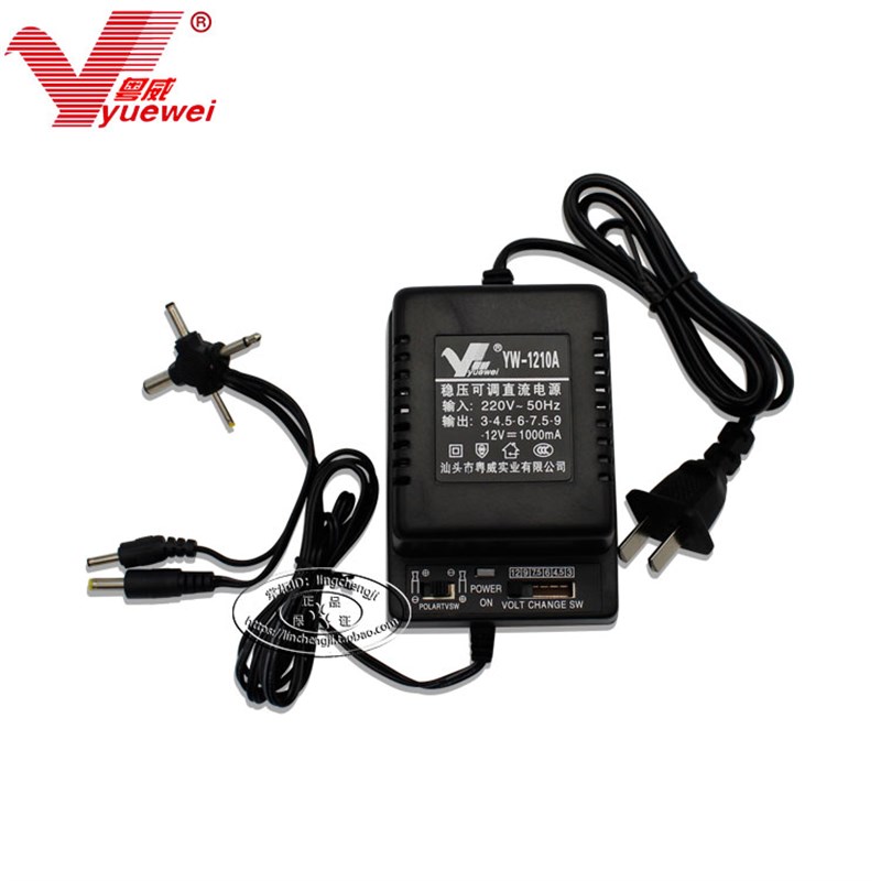 AC220V转DC3-12V1A可调电源3V收D音机6伏复读机CD机4.5V万能变压 - 图1