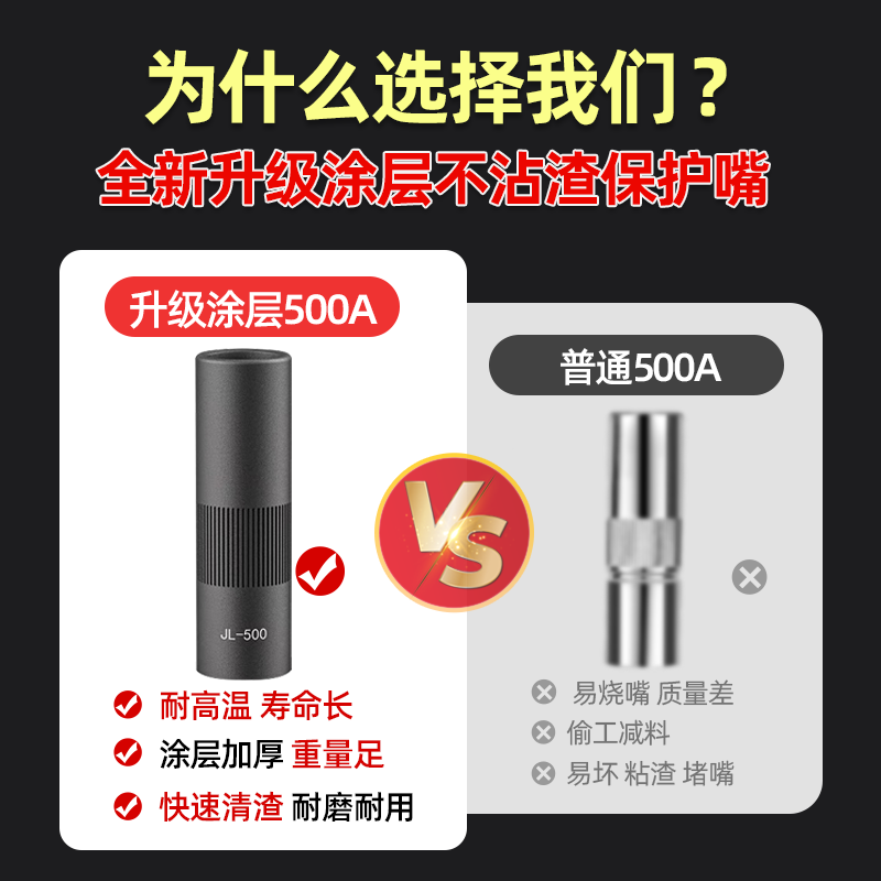 二保焊涂层保护嘴350A不沾渣保护咀500A保护套气保焊枪配件保护咀,淘宝优惠券,粉丝福利购,淘宝优惠卷