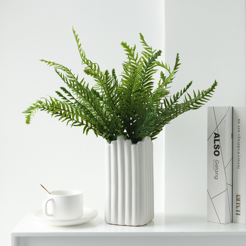 极速仿真蕨类绿植蕨草塑料花配z草插花装饰仿真花假花水草植物叶 - 图1