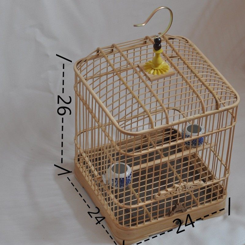 极速包邮!小号蜡嘴鸟笼竹制圆角方笼绣眼M贝子文鸟珍珠玉鸟等小型,淘宝优惠券,粉丝福利购,淘宝优惠卷