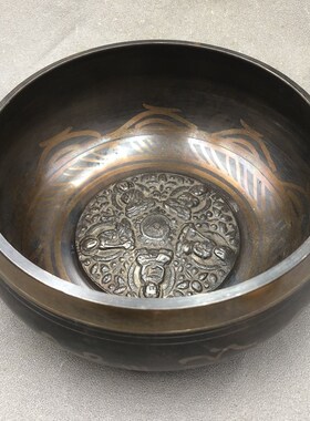 古玩杂项佛音 铜碗 瑜伽碗套装 大中小号家Q居摆件 客厅 中式