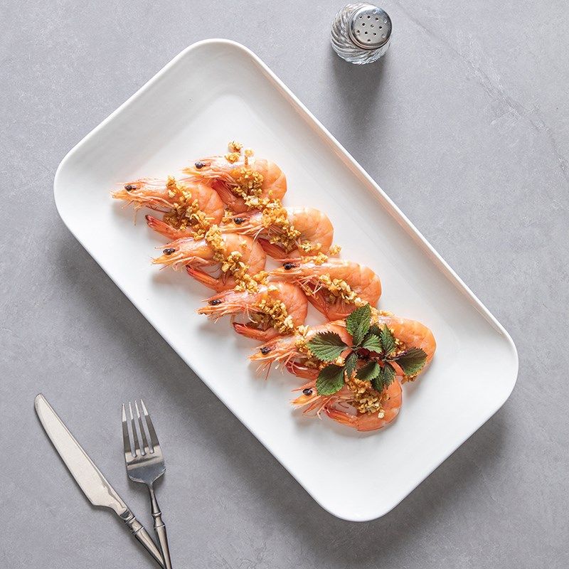 陶瓷盘子菜盘2024新款鱼盘家用商用蒸鱼盘子高级感鱼盘长方形盘子,淘宝优惠券,粉丝福利购,淘宝优惠卷