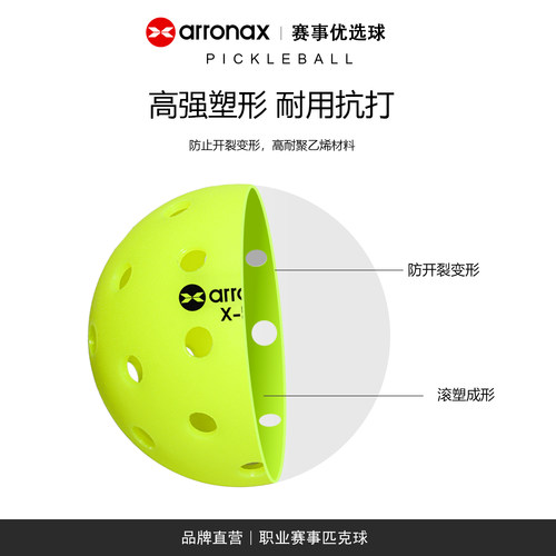 ARRONAX匹克球pickleball专业比赛室外40孔PE滚塑竞技专用 - 图2