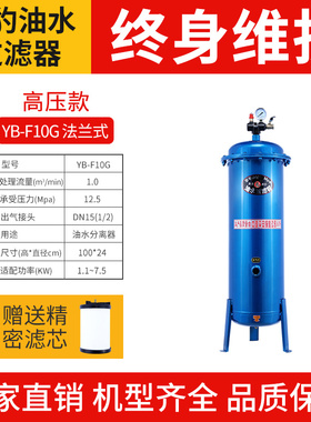 气泵活塞空压机油水分离器压缩空气净化器喷漆除水精密空气过滤器