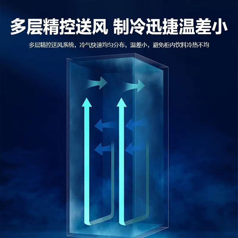 海尔冷藏柜冷藏展示柜单门冰柜立式风冷饮料柜商用超市水果保鲜柜 - 图2