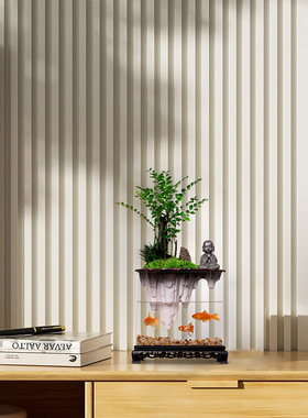 小叶紫檀绿植盆栽客厅o电视柜鱼缸盆景办公室桌面植物室内装饰摆