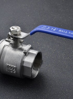 304/316不锈钢Q11F-16P中型加厚两片式球阀内螺纹阀门直通球阀4分