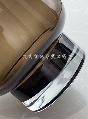 HJM-北欧简约琉璃棕色厚重玻璃花家居客厅样板房装饰品插花摆件