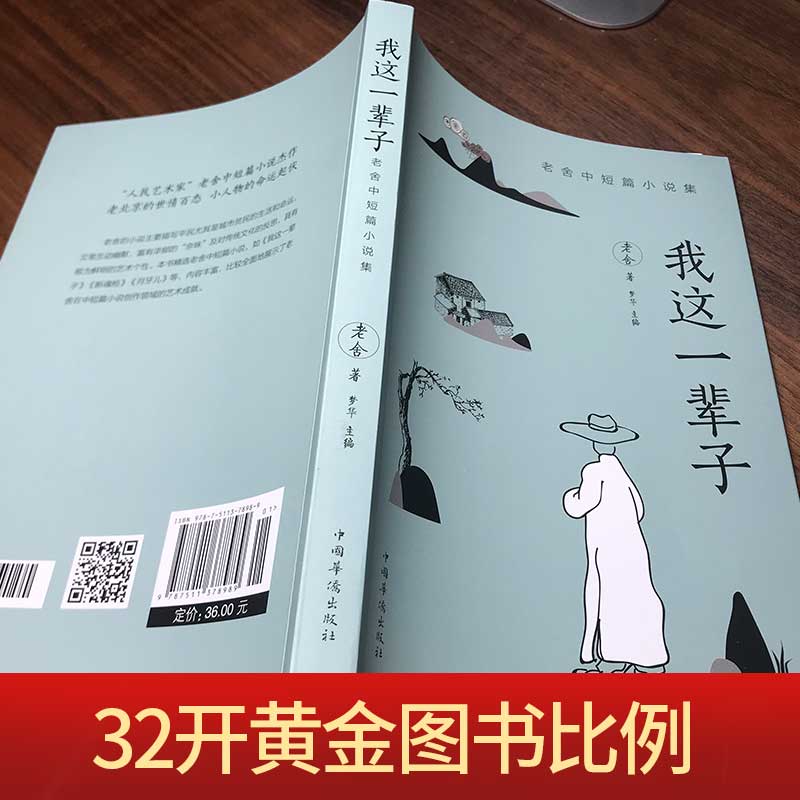 我这一辈子老舍中短篇小说集自传体长篇小说茶馆文学散文随笔名家作品老舍的书初中生城南旧事朝花夕拾阿Q正传 - 图0