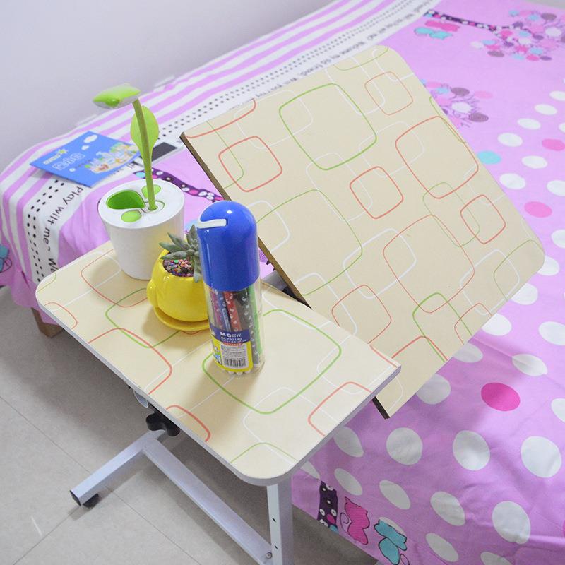 爆款厂家直销移动升降电脑桌家用旋转床边桌 - 图2