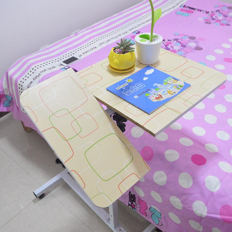 爆款厂家直销移动升降电脑桌家用旋转床边桌 - 图3