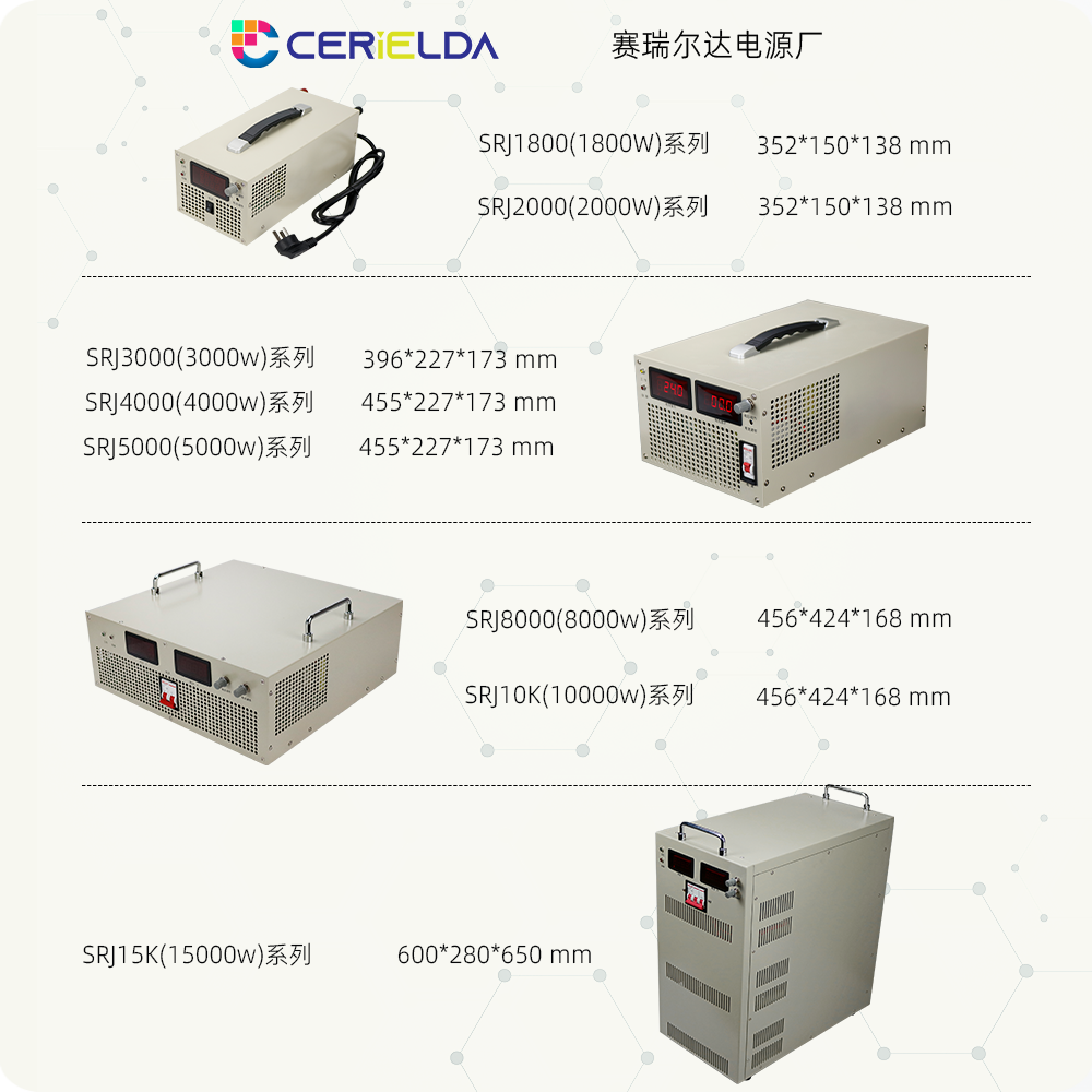 大功率可调直流开关电源220V转12V24V48V1000VDC高压稳压3000W5KW