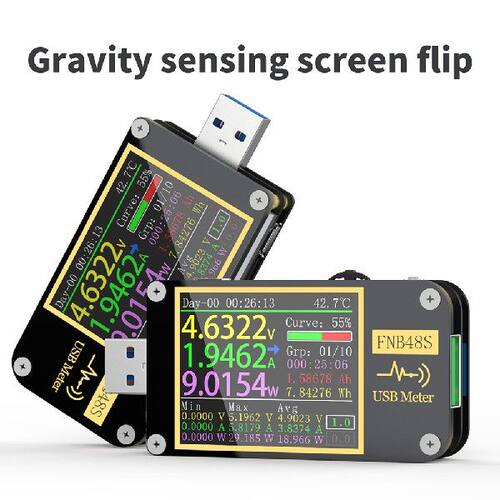 极速FNB48S PD Trigger Voltmeter Ammeter CuMrrent And Voltmet - 图1