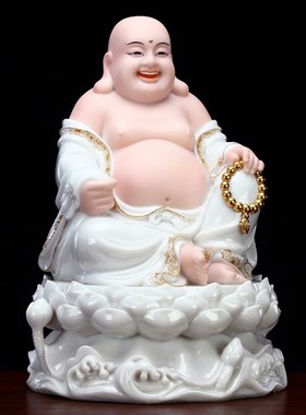 极速弥勒佛佛像 供奉p 弥勒佛摆件 笑佛像大肚弥勒佛 客厅 招财弥