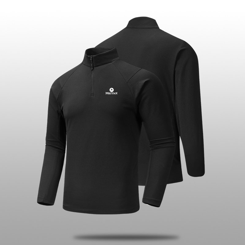 MARMOT马魔山春秋款男半拉链立领户外时尚休闲衣长袖运动上衣卫衣,淘宝优惠券,粉丝福利购,淘宝优惠卷