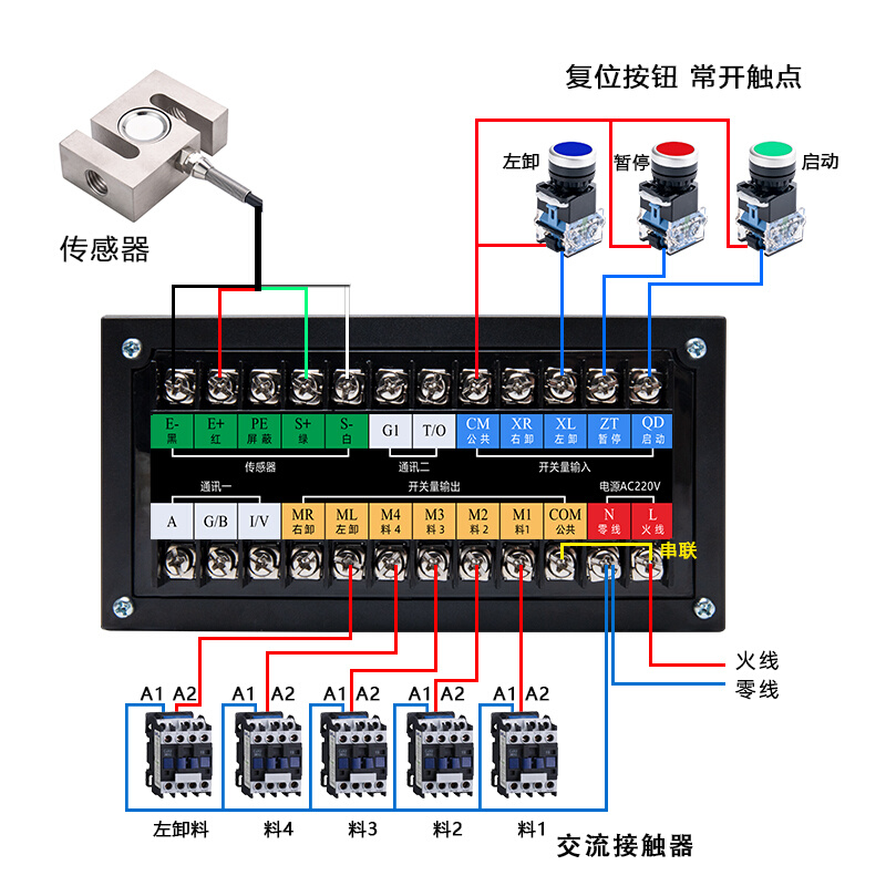 称重配料仪表定量灌装机称重显示控制器配料机加料电子称重仪表-图2