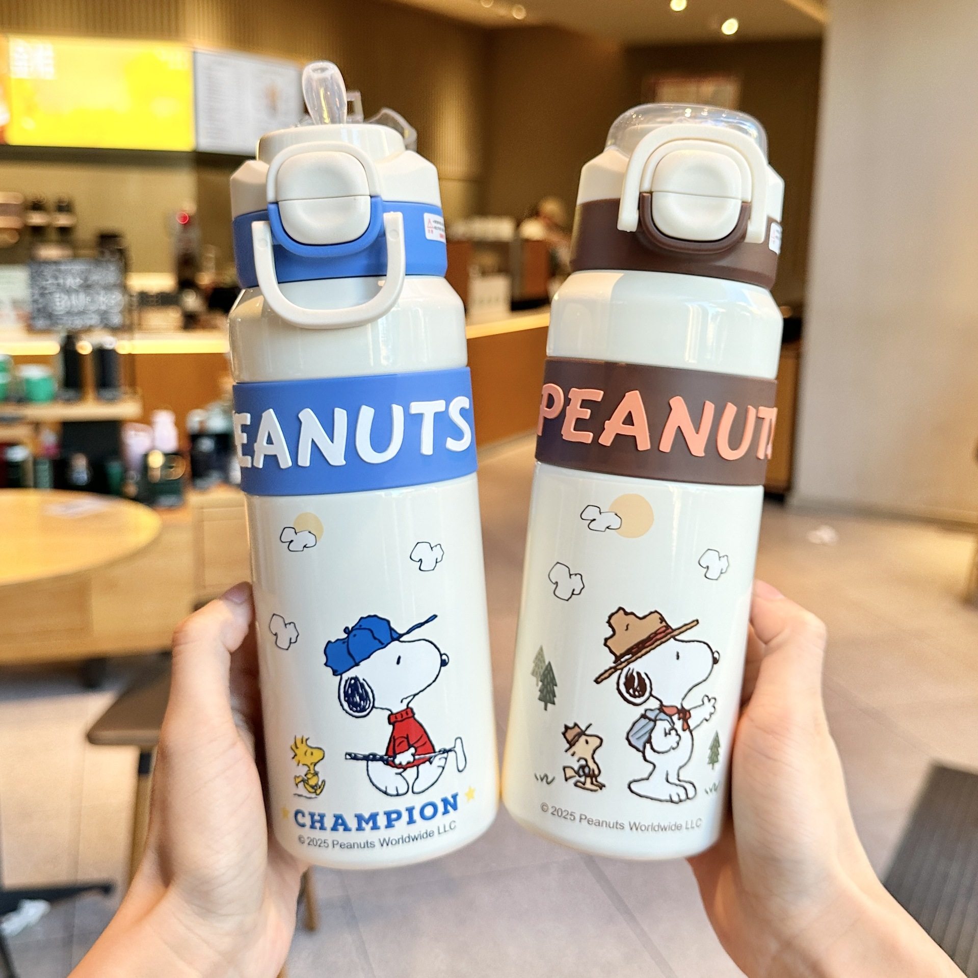 史努比儿童保温杯女孩上学专用幼儿园小学生316双饮口带吸管杯子,淘宝优惠券,粉丝福利购,淘宝优惠卷